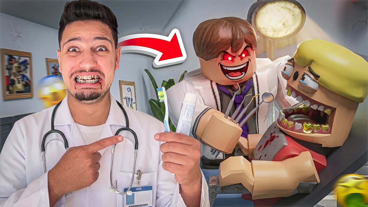 هدا الطبيب اقتلع اسناني🦷😭وقام بسجني في عيادته😰|ROBLOX Escape اصعب هروب في روبلوكس😱