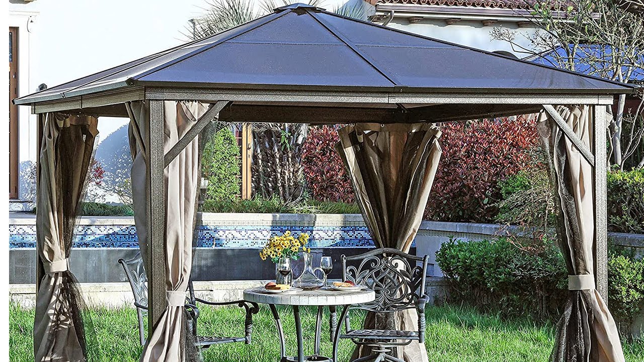 #Outdoorgazebo installation steps | 2021 permanent #patiogazebo | 10x10 gazebo with netting