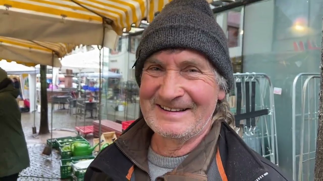 Bio Gärtnerei Armin Hoffmann auf dem Offenburger Wochenmarkt.
