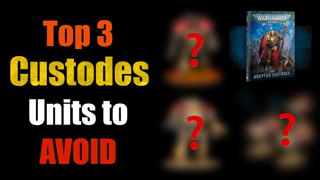Top 3 Adeptus Custodes units you should AVOID and WHY | Warhammer 40K tactics