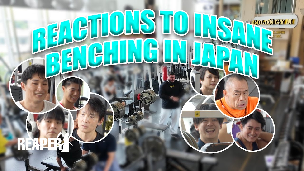 TOKYO GYM REACTS TO MASSIVE BENCH PRESS!