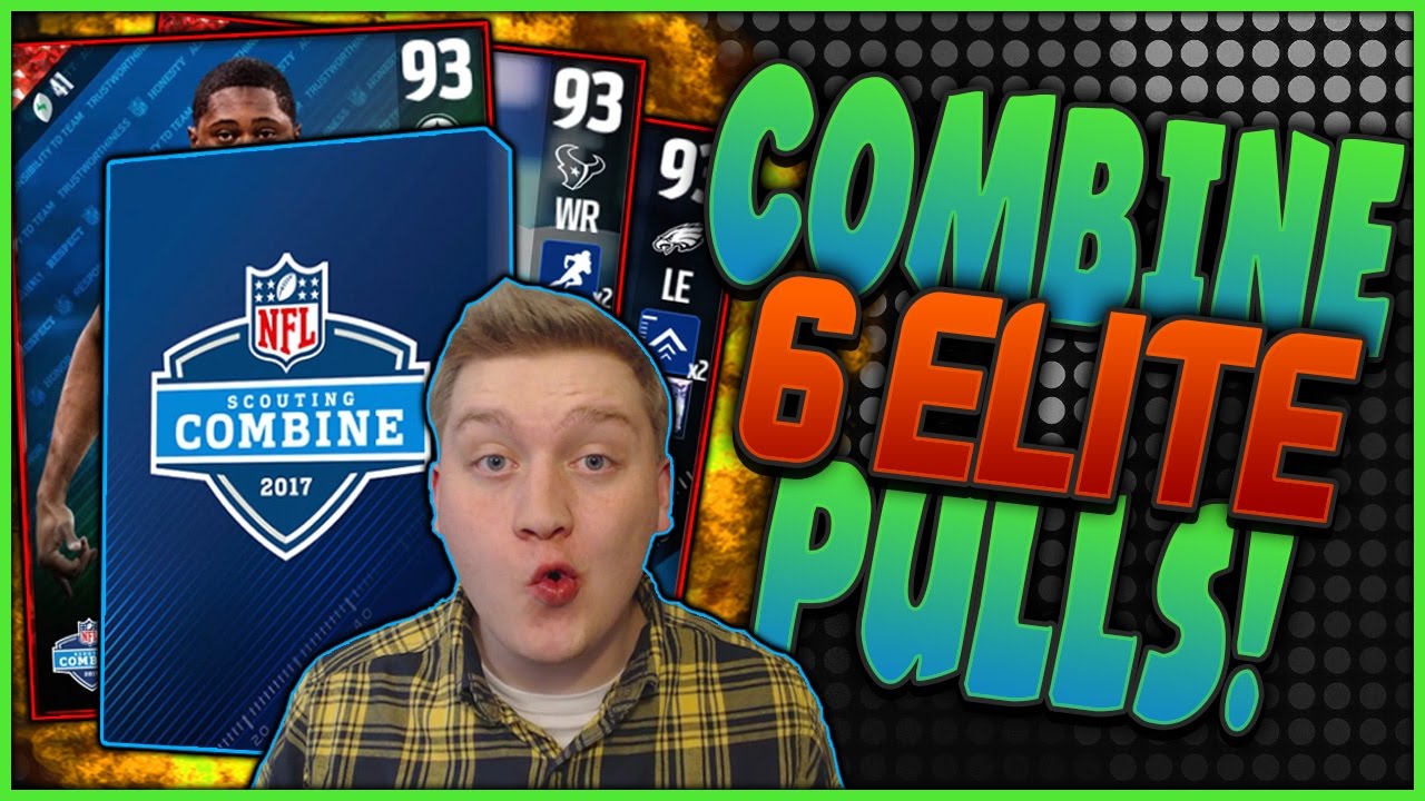 6 ELITE COMBINE PULLS!! | I GOT LUCKY!!!!! | MUT 17 PACK OPENING