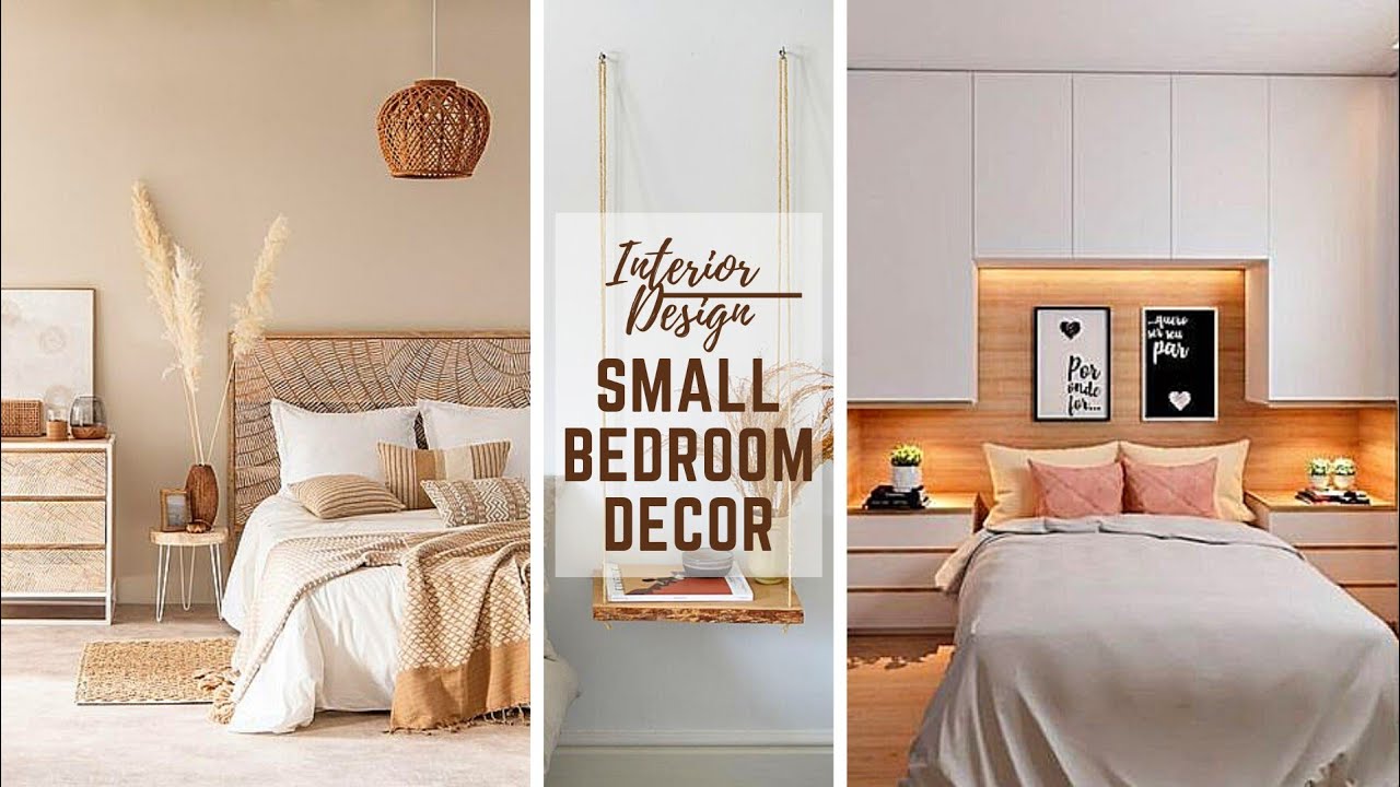 TOP 10 SMALL BEDROOM DECOR TIPS | TRICKS TO MAKE IT LOOK BIGGER