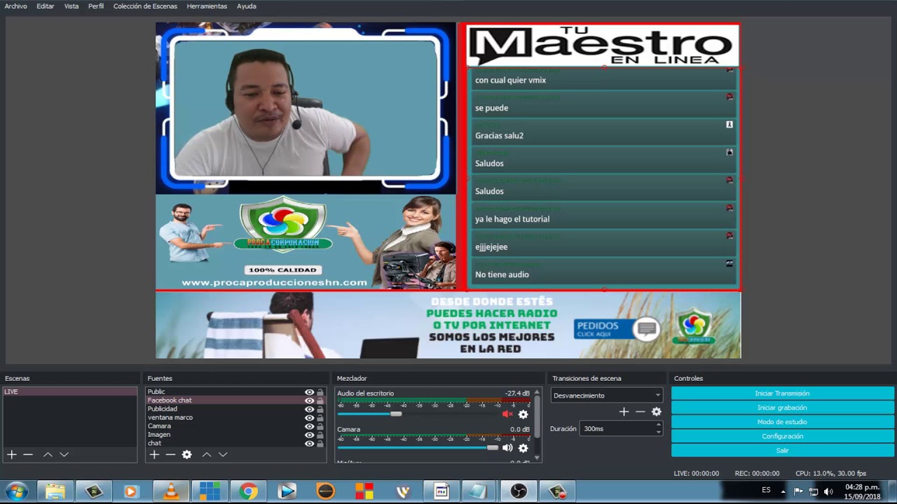 vMix Como colocar chat de facebook en vMix facil y practico