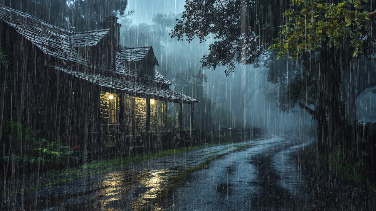 Sonido de Lluvia Relajante para Dormir en 10 Minutos - Lluvia y Truenos en Bosque, Relajante #216