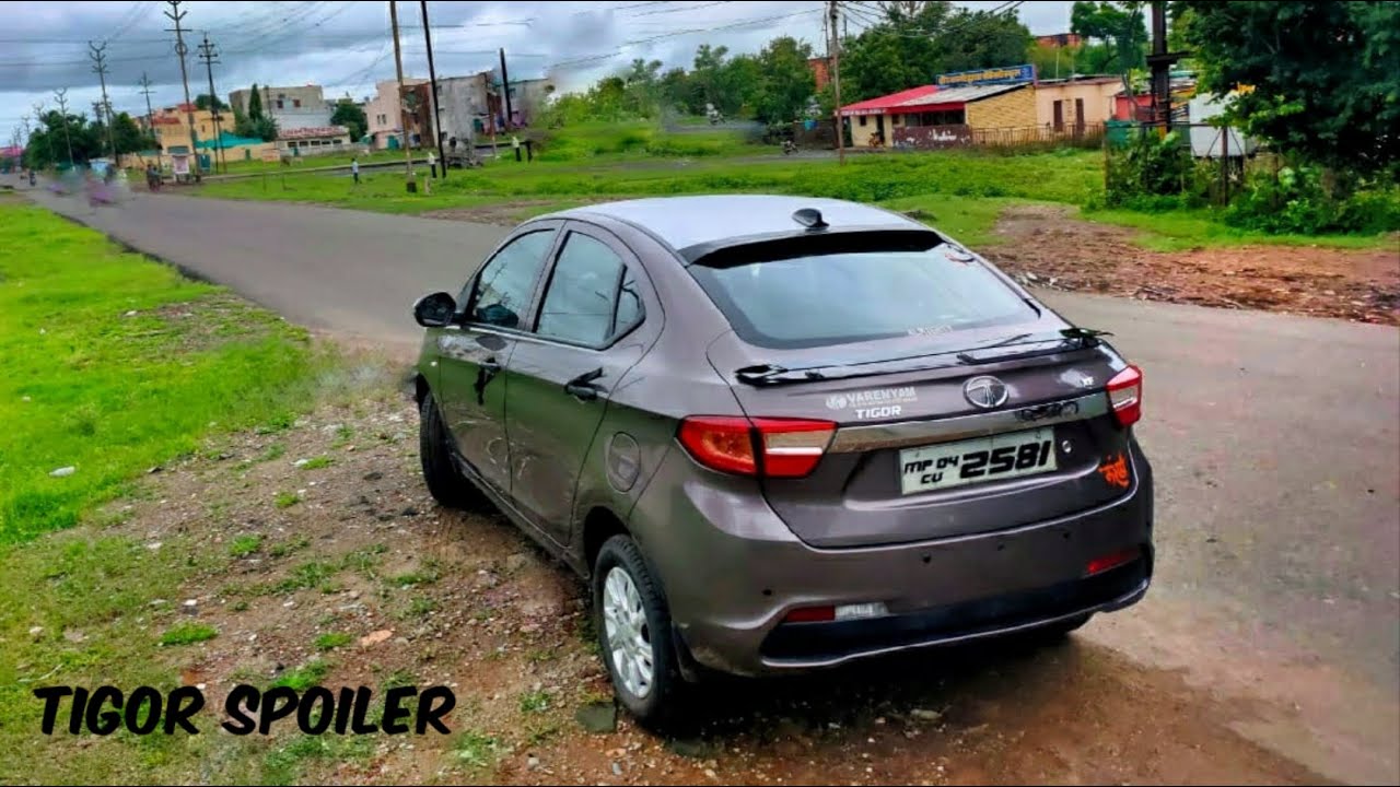 My Tata tigor got sporty spoiler | tigor spoiler | modified tigor | wonder cars |