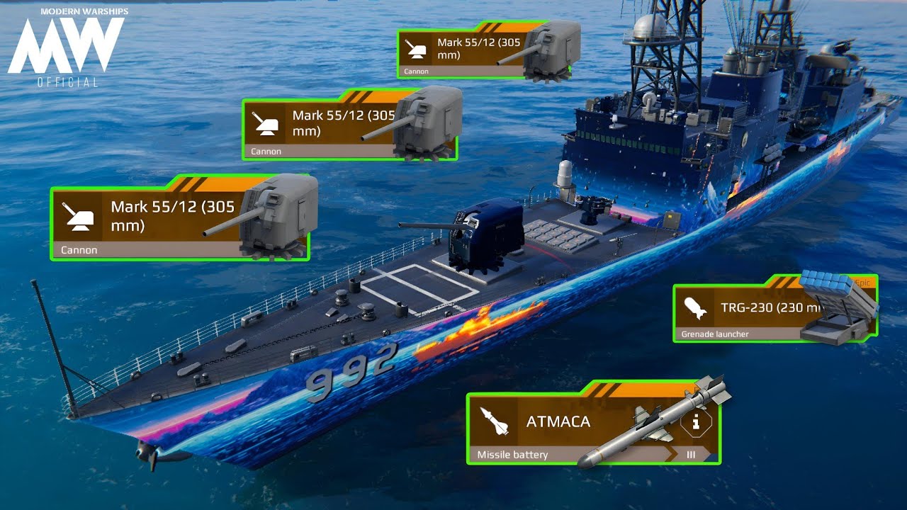 USS Fletcher - 3x Mark 55/12 (305mm) Cannon🔥To Much deadly ☠️- Modern Warships