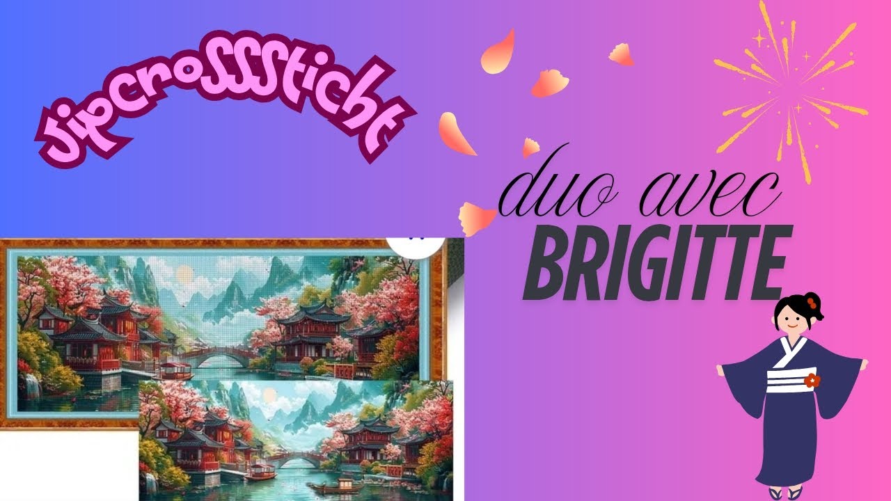 Duo avec Brigitte #crosstich #vipcrossstitch ❤️❤️