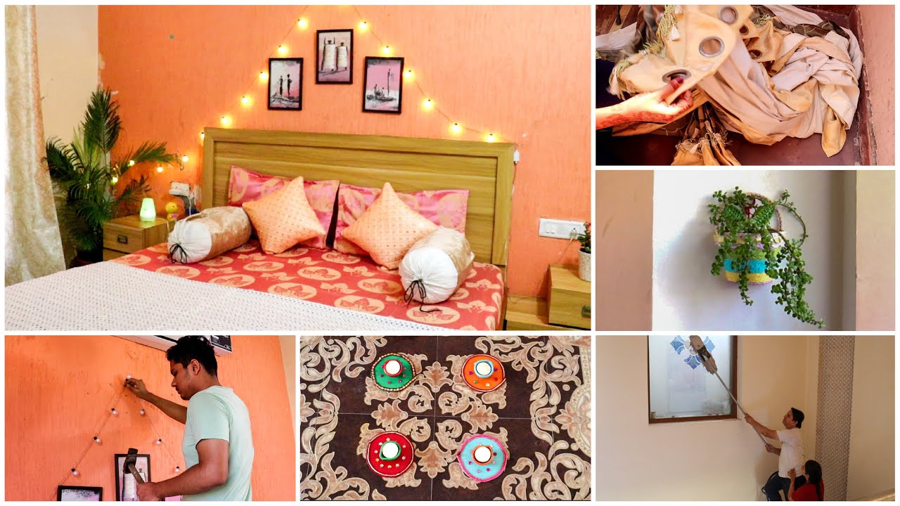 Diwali Cleaning & Decoration With Family||Decoration With Minimal Things