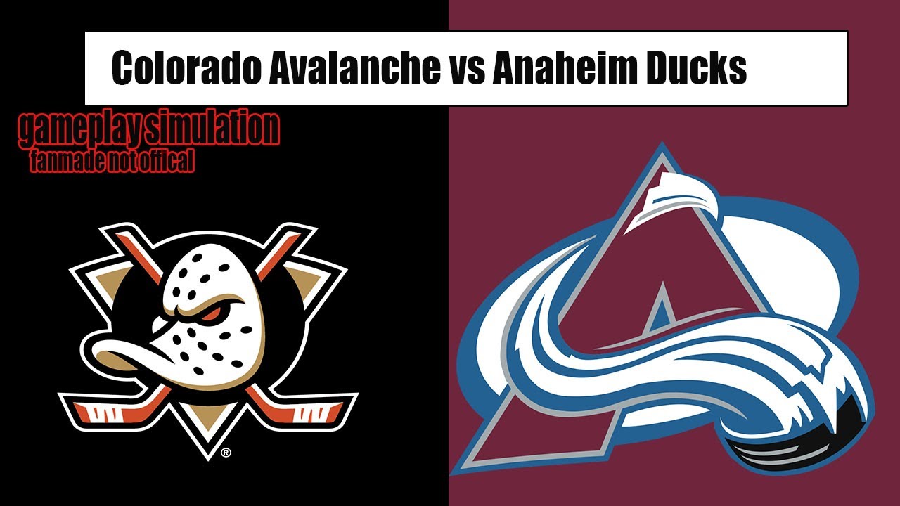 Colorado Avalanche vs Anaheim Ducks | NHL | Gameplay Simulation