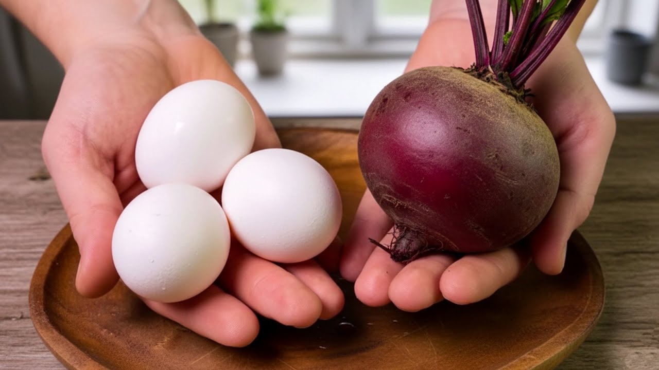 Just Mix Beetroot and Eggs - A recipe that drives everyone wild! Healthy Lunch Ideas.