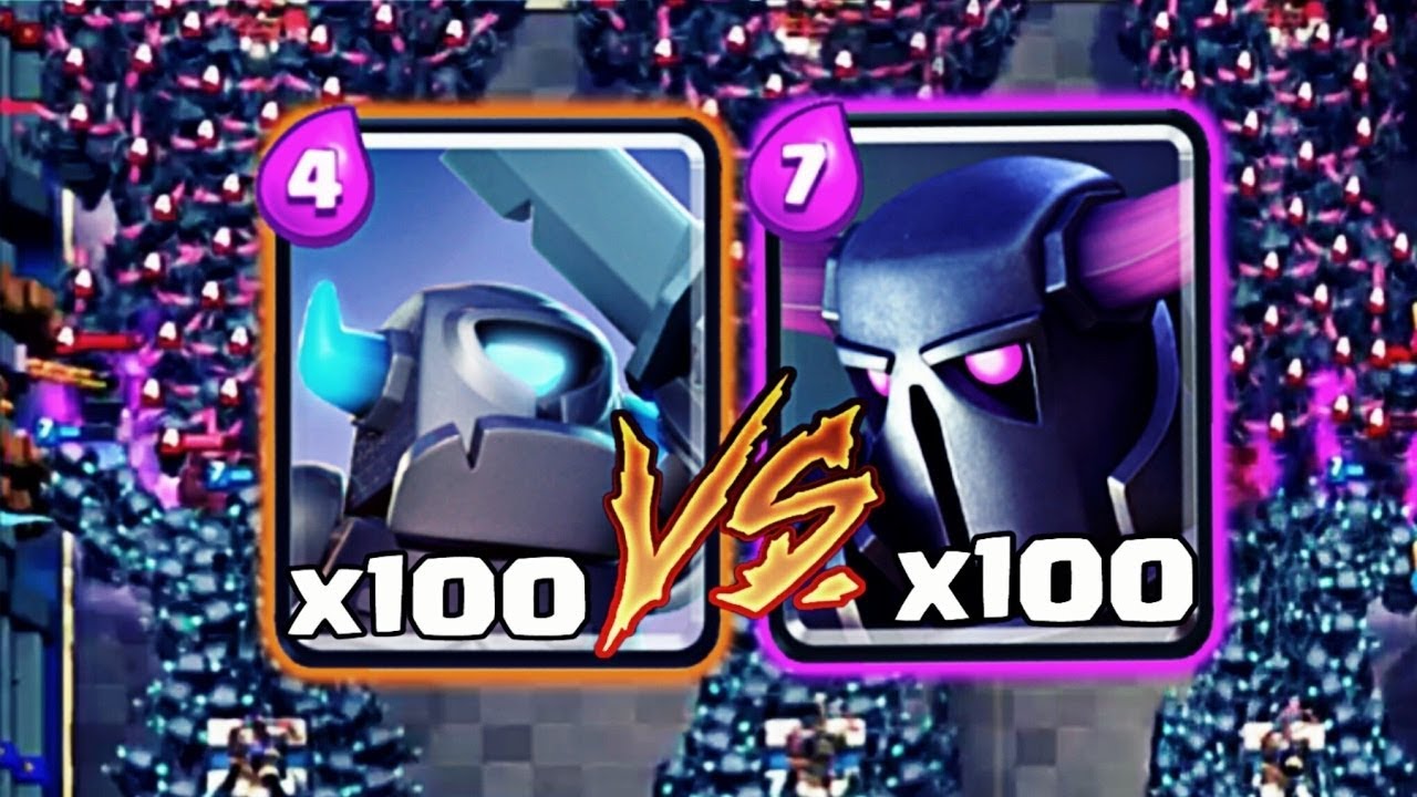 100 PEKKA vs 100 Mini PEKKA in CLASH ROYALE 😱 Chi Vince? Combattimenti Spettacolari e Assurdi