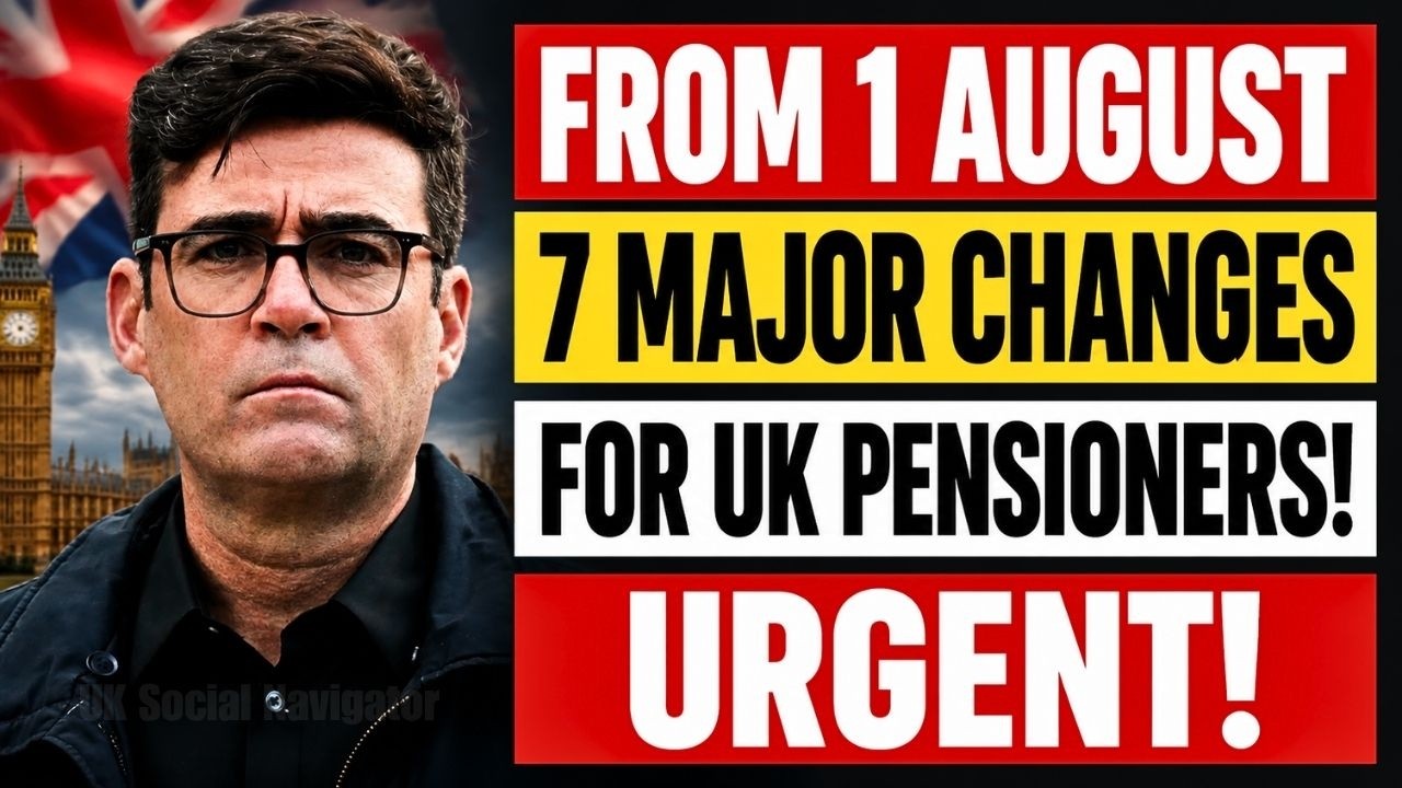 🔴 Breaking News for UK Pensioners: From 1 August 2026 &ndash; 7 Important Changes! DWP Announces Details