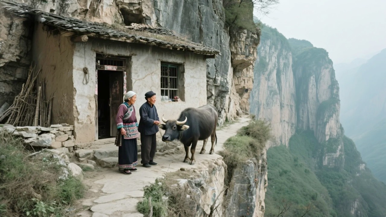 穿越密林徒步3小时，再见山中80岁老人，老人生病住院，竟然被黑心奸商13000买了四头牛！【乡村阿泰】