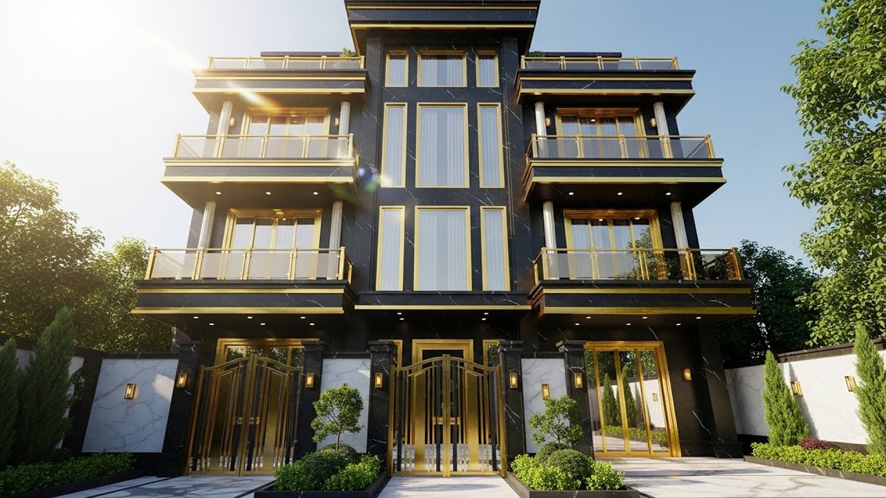 World’s Most Expensive Golden & Black Bungalow | Luxury Home Tour 2025