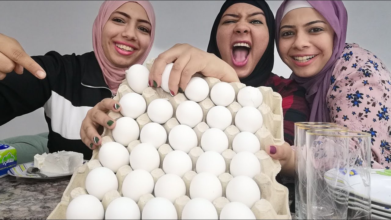 تحدي اكل 30بيضه 😋تحدي شم النسيم💝والعقاب الوقوف على رجل واحده لمده ٣ دقايق😜