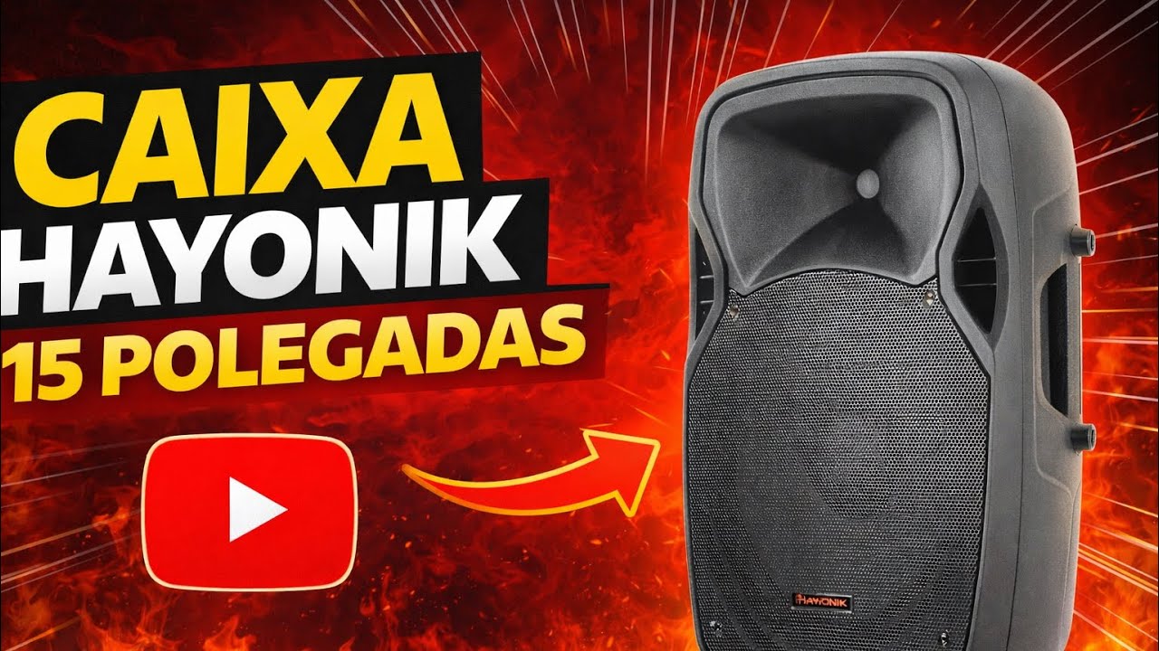 Mostrando a Caixa Ativa Hayonik Cpa 15600l Usb/bt/fm 300W RMS - 15 polegadas