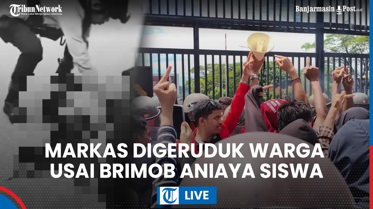 LIVE: Massa Geruduk Markas Brimob Tual Usai Siswa 14 Tahun Tewas Dipukul Pakai Helm, Desak Keadilan