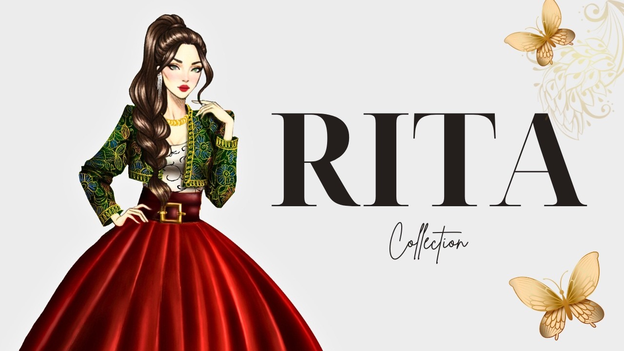 Designer Couture Dress Sketch | Luxury Fashion Art for Global Runway Style