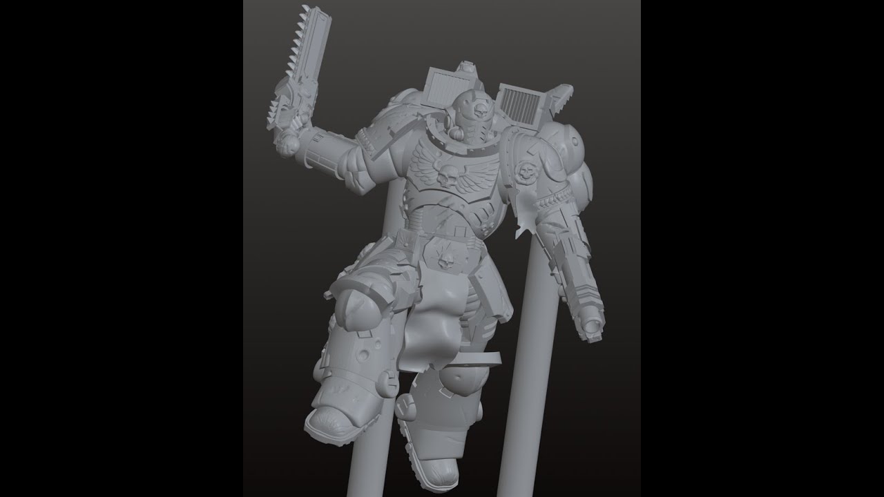 Spacemarine Sculpture
