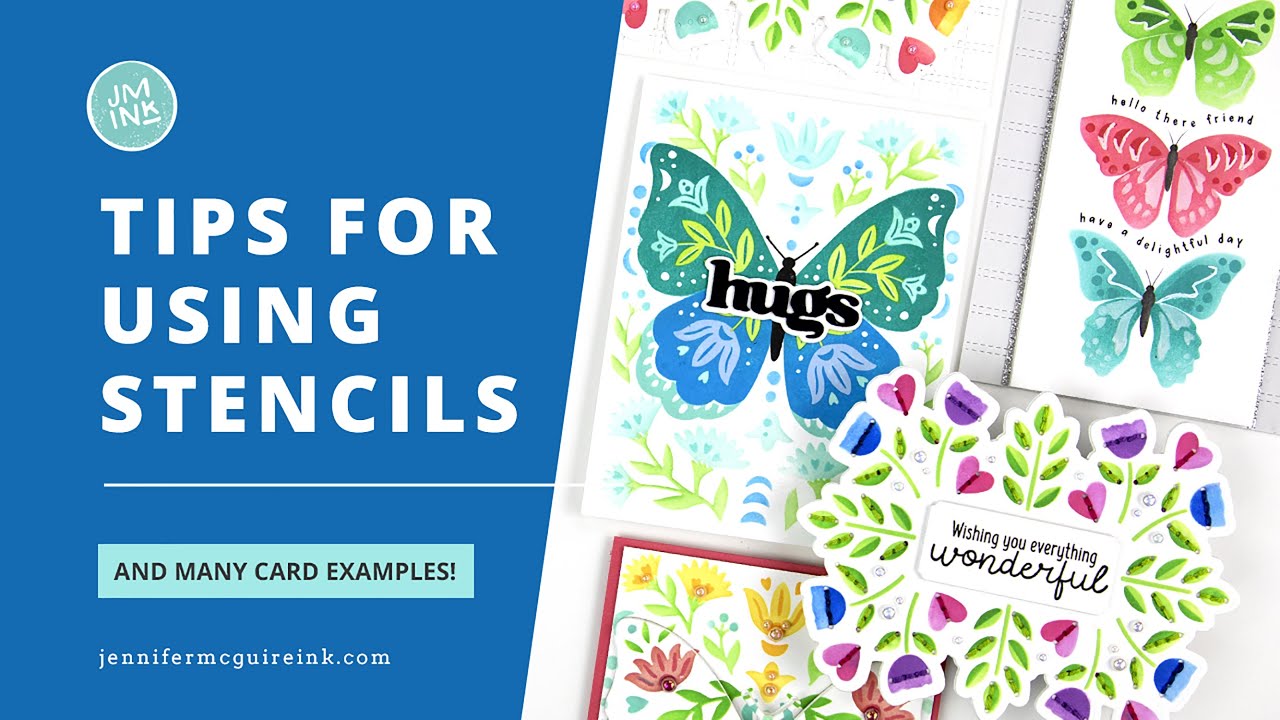 Tips for Using Stencils [Many Cards!]