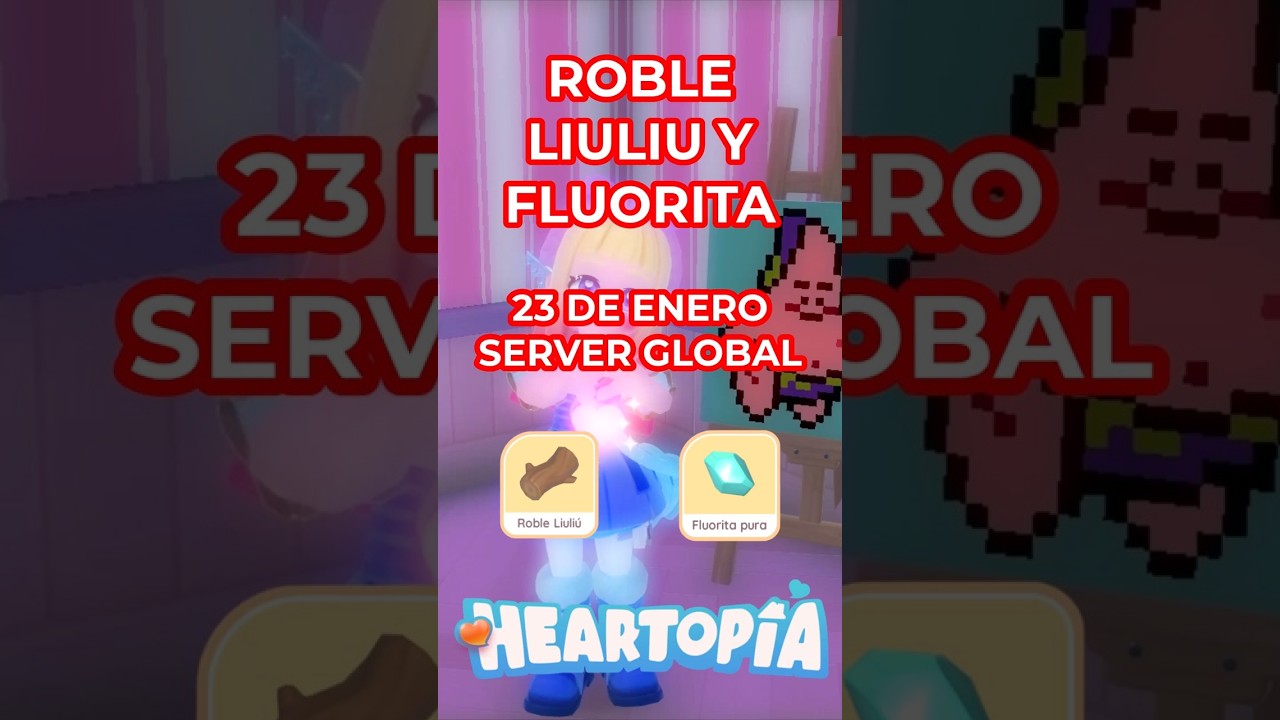 🩷 FLUORITA Y ROBLE LIULIU 23 DE ENERO 🩷 HEARTOPIA EN ESPAÑOL 