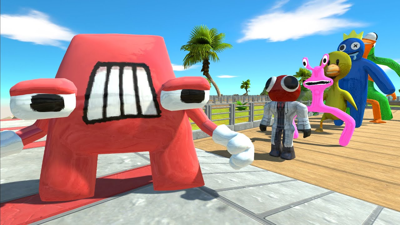 Alphabet A Oasis Death Run - Animal Revolt Battle Simulator