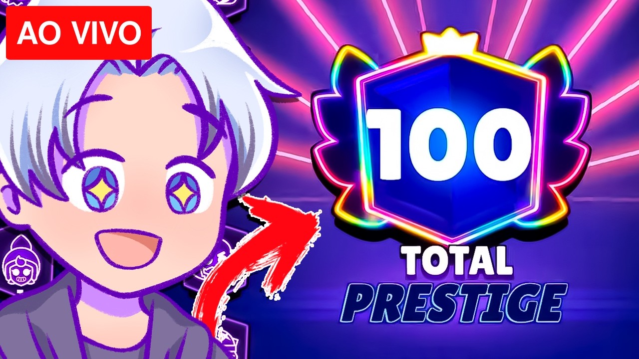 (DIA 3) Em busca dos 100 PRESTÍGIOS no BRAWL STARS! AO VIVO