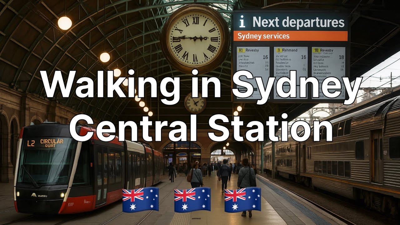 Sydney Central Station Walk in 4K | City Tour 🇦🇺