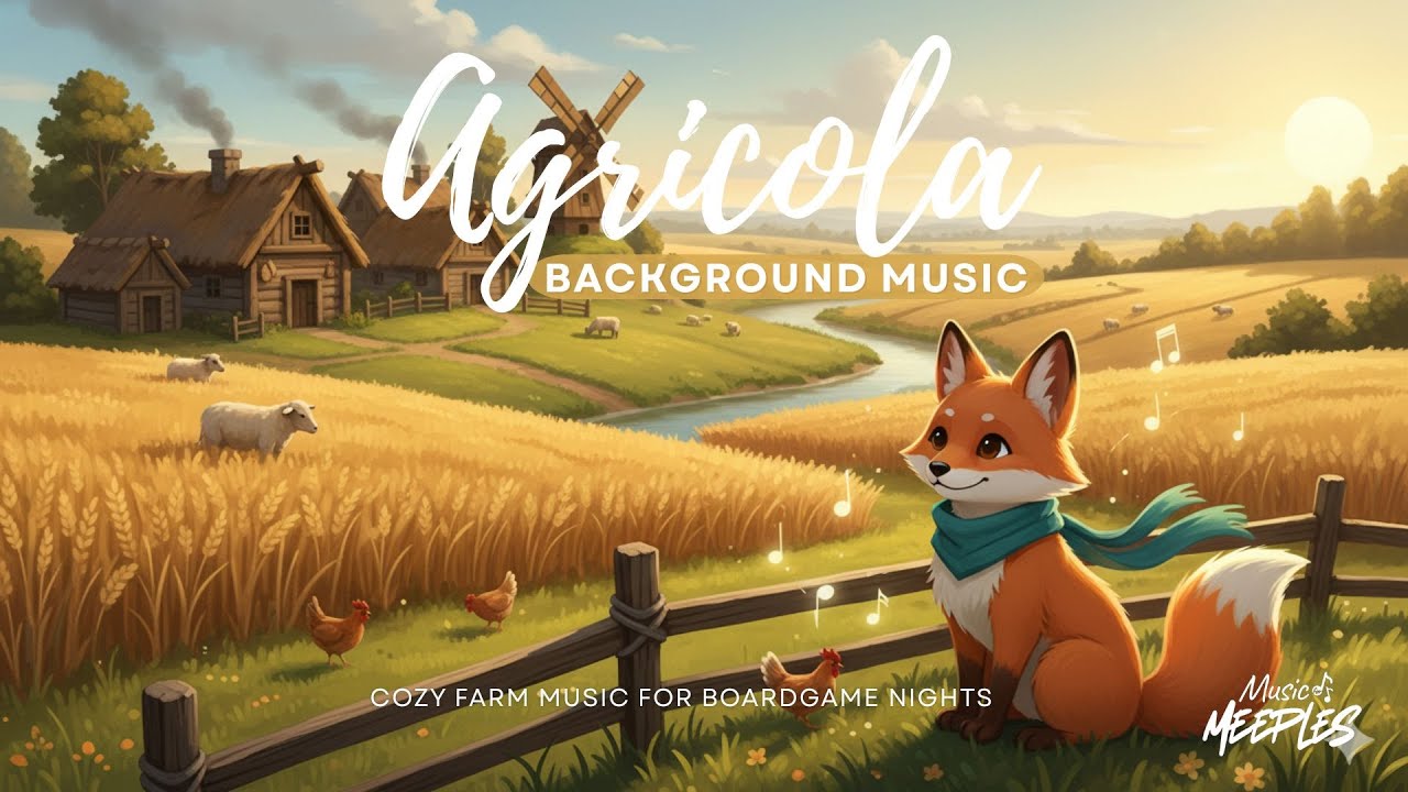 Agricola – 4 Hours of Cozy Farm BGM for Board Games | Pastoral Folk Music for Focus & Relaxation
