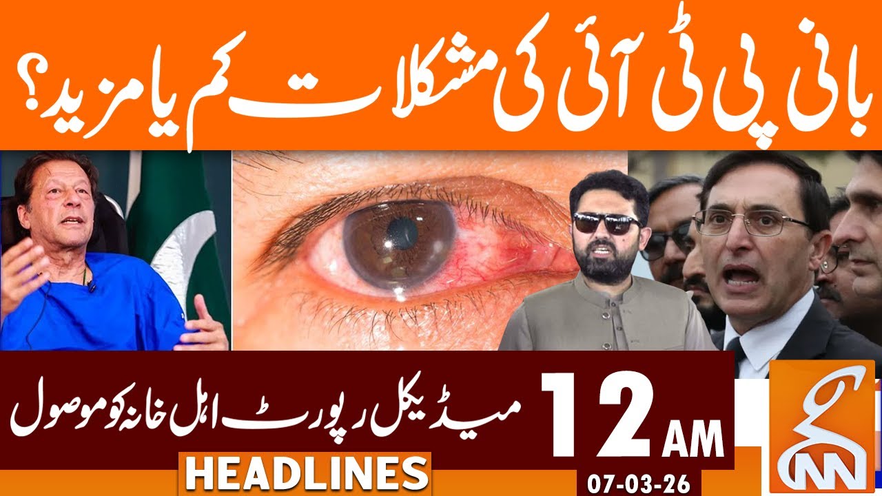 PTI Founder Troubles l Easing or Increasing ?| News Headlines | 12 AM | 07 Feb 2025 | GNN