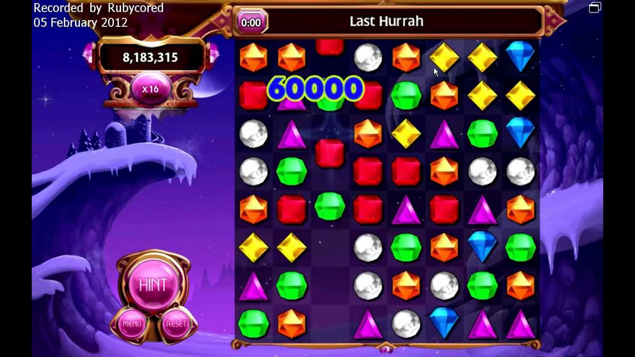 Bejeweled 3 (PC) Lightning - 8.1 Million with x16 [720p60]