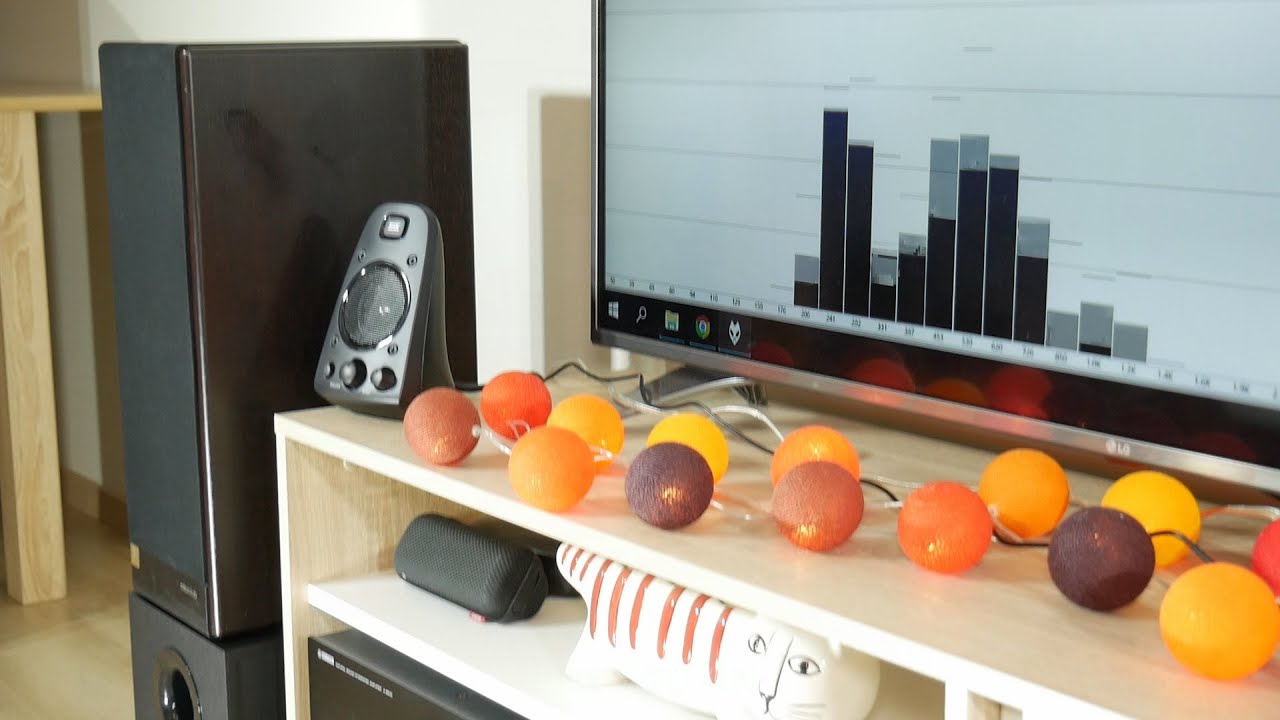 Logitech Z623 vs Microlab Solo 7c speakers sound & bass test