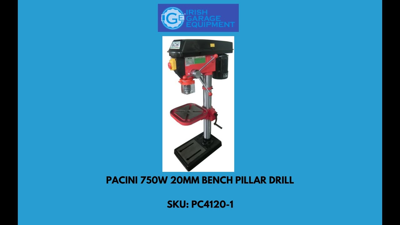 Pacini 750W 20mm Bench Pillar Drill Set Up Tutorial