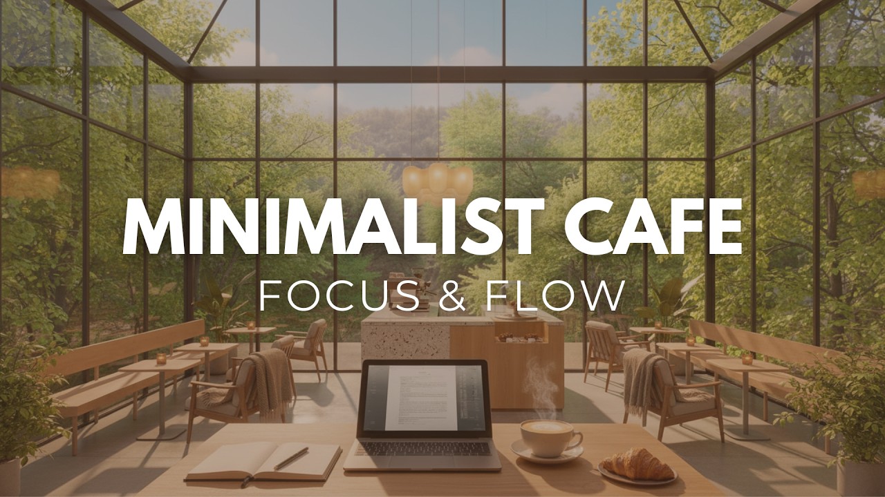 Focus and flow - Minimalist café 🌿
