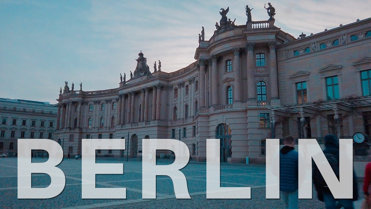 Berlin Cycling Mitte Gendarmenmarkt 🇩🇪 Germany [4K] 2020 Humboldt University, Berliner Dom