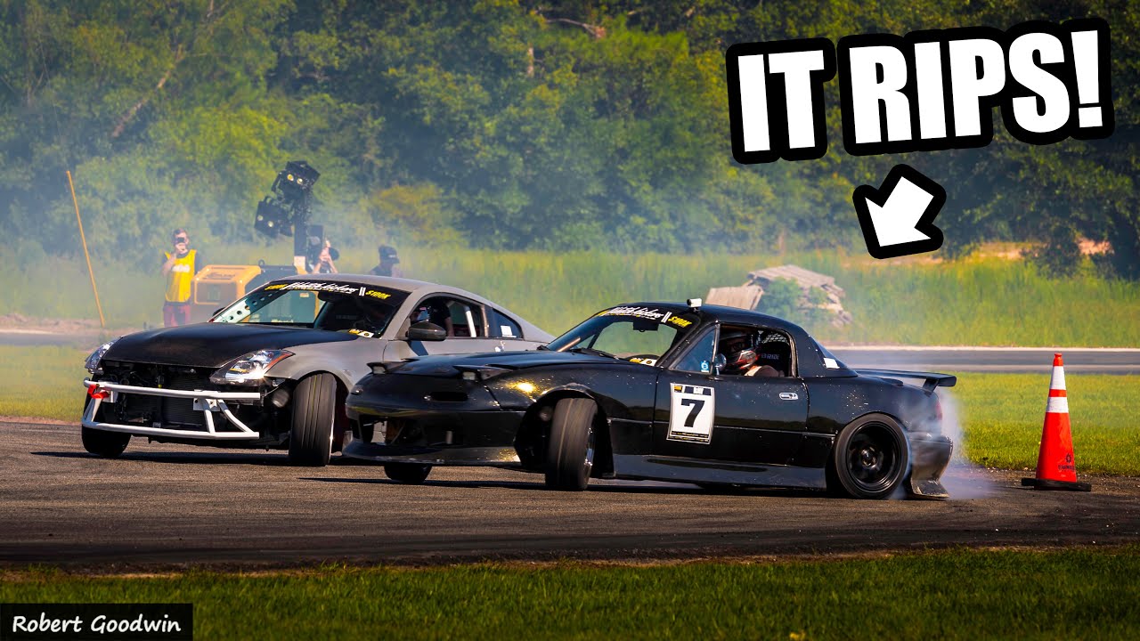 First Drift Comp With the New LS3 In The Miata! Will She Hold Together!? One-Week Rebuild Test!