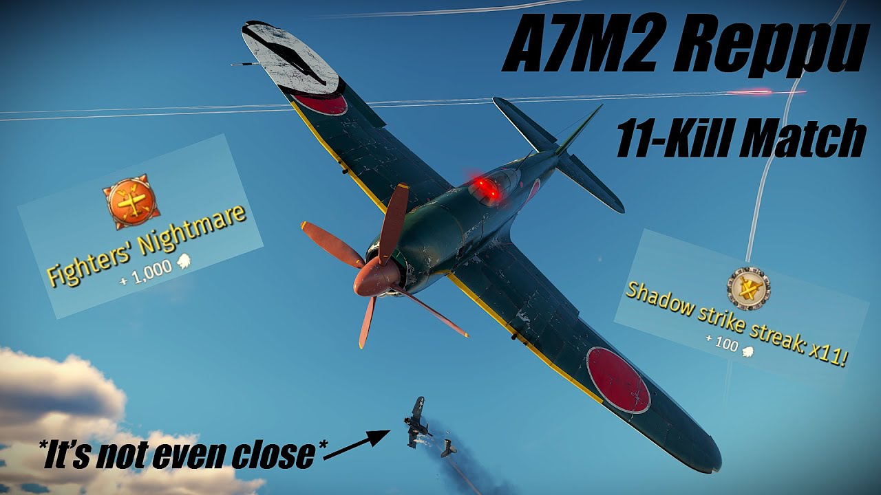 11 побед на A7M2 Reppu | War Thunder Air RB