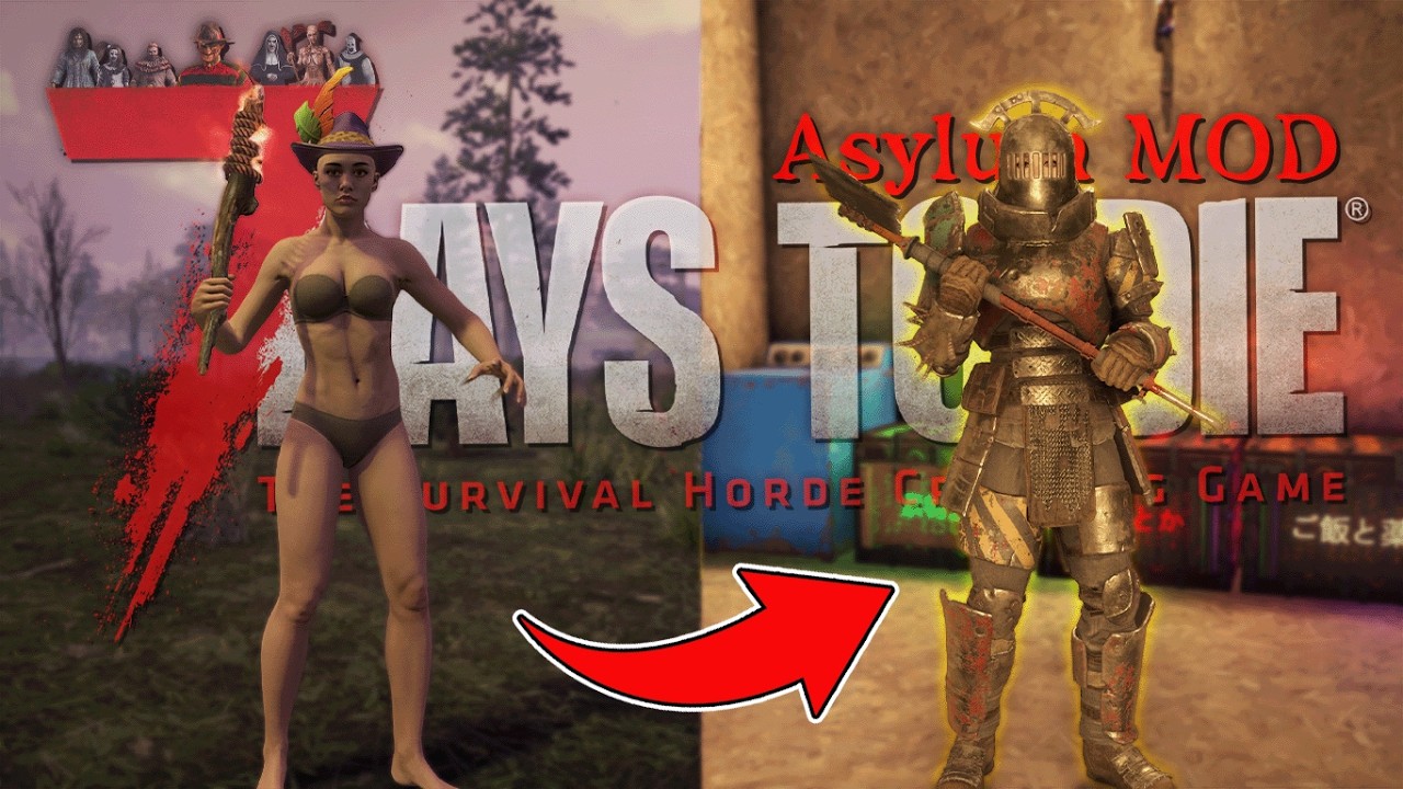 【7DTDMOD】謎のバグにより全てを失ったが気合と根性で拠点を制作して復旧！「7 Days to Die Asylum MOD」実況プレイ #4
