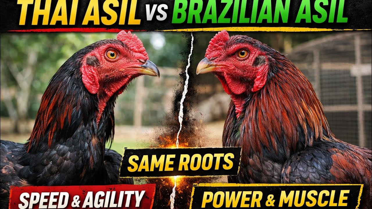 Asil Around the World: Thai vs Brazilian Bloodlines Explained. 