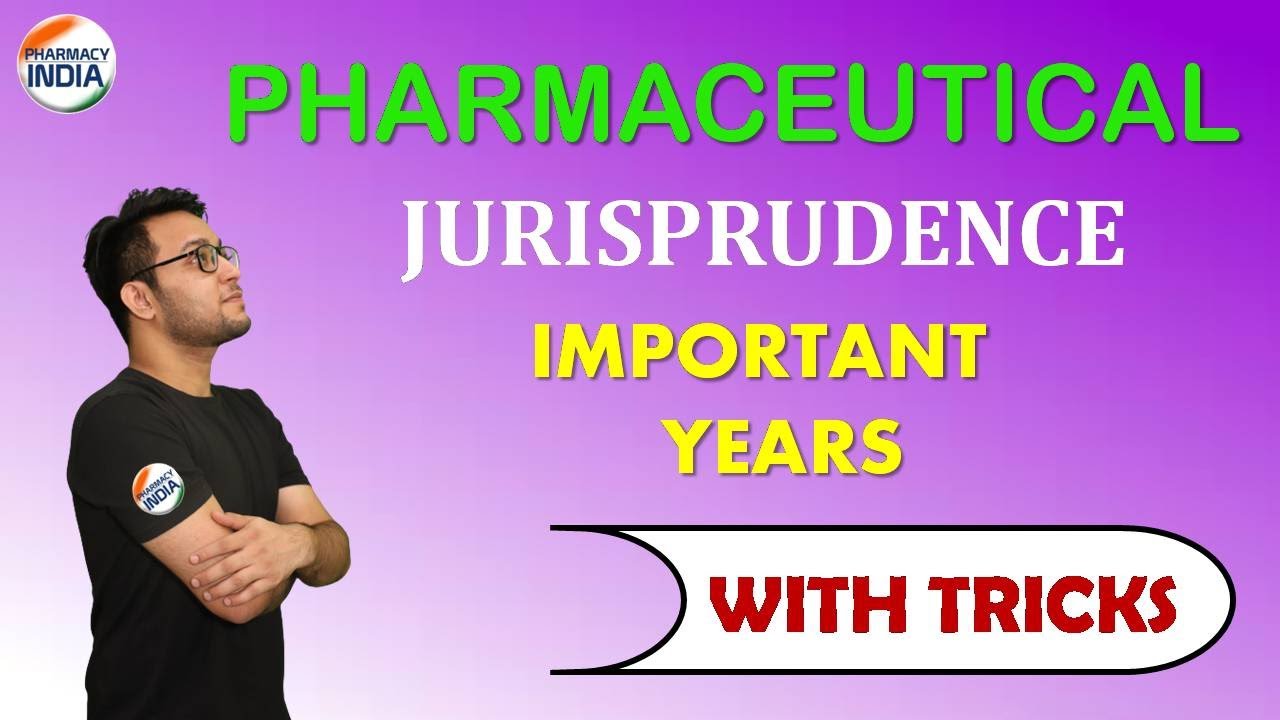 IMPORTANT YEARS | PHARMACEUTICAL JURISPRUDENCE | TRICKS | GPAT | NIPER | PHARMACIST | DRUG INSPECOR
