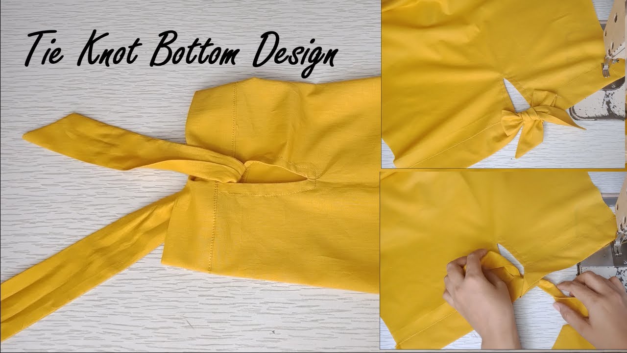 Tie Knot Capri/Trouser Bottom Design | Latest Trouser/Capri Bottom Design 2021|Stylish Capri Design