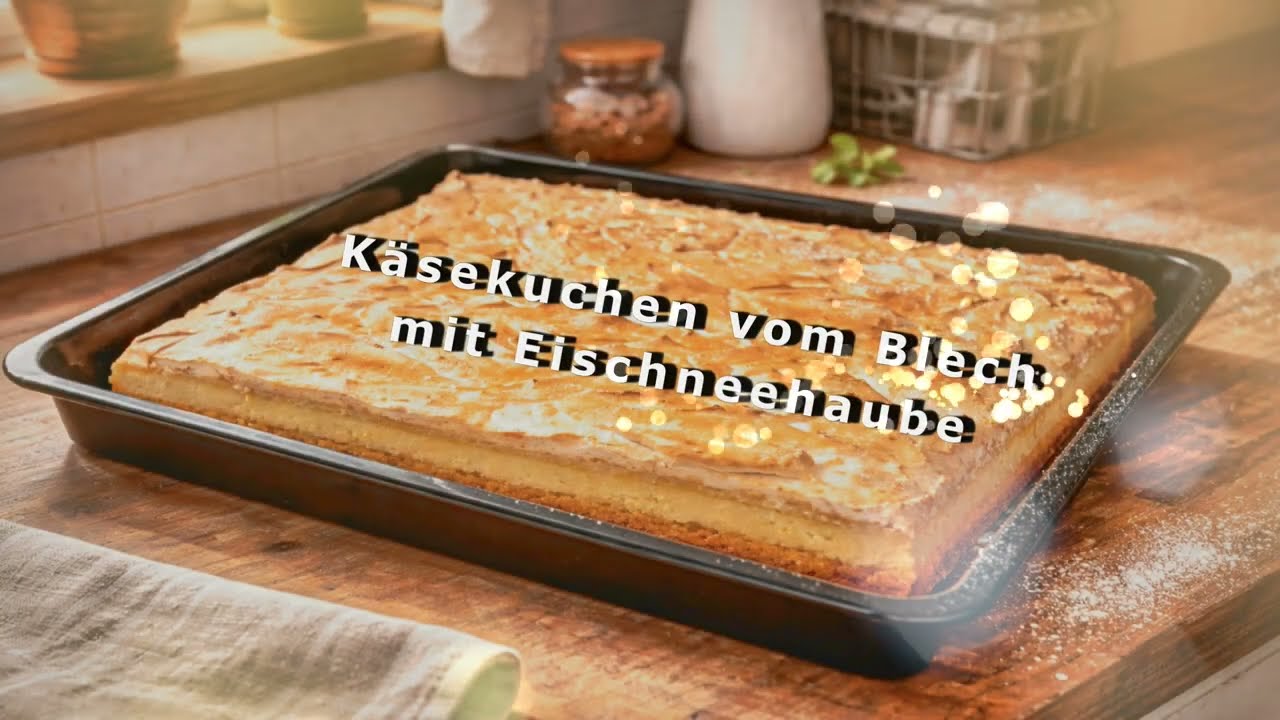 K&auml;sekuchen mit Eischneehaube