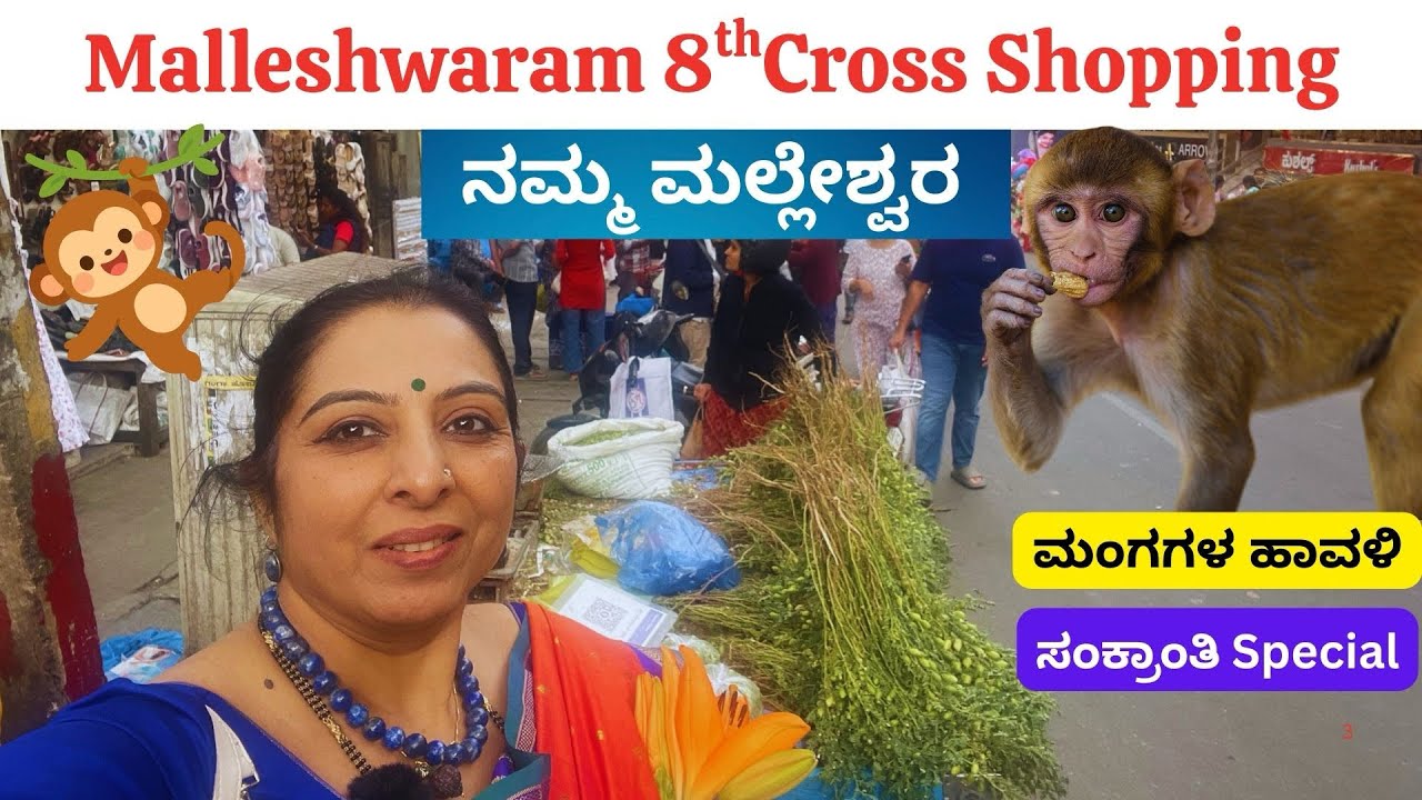 Malleshwaram 8th Cross Street Shopping🛍️Budget-friendly #kannada 