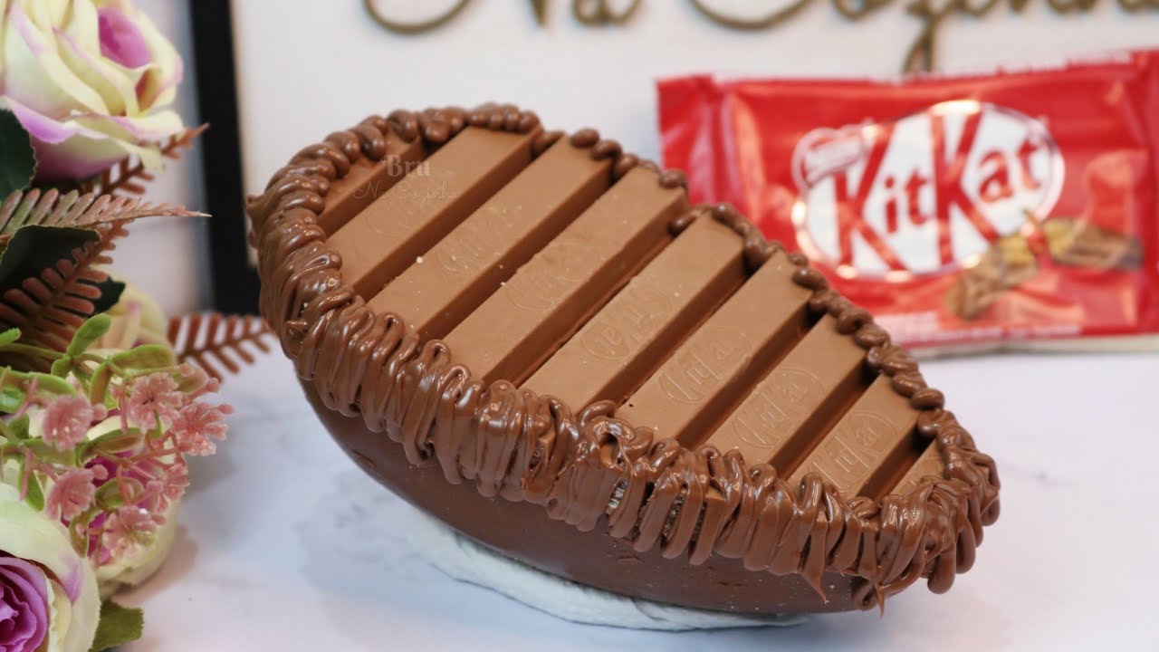 OVO DE COLHER KitKat- FAÇA VOCÊ MESMA O SEU OVO DE PÁSCOA DE KitKat - FAÇA VENDA | Bru na Cozinha |