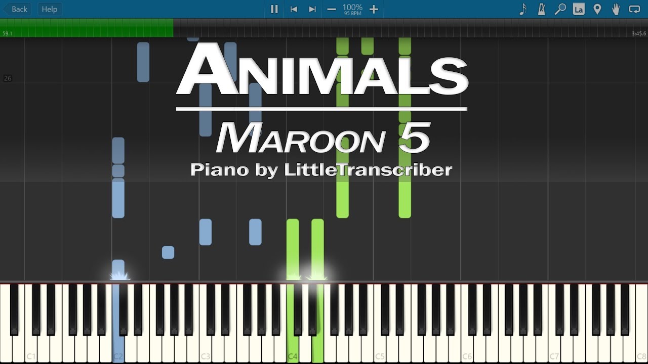 Maroon 5 - Animals (Piano Cover) by LittleTranscriber