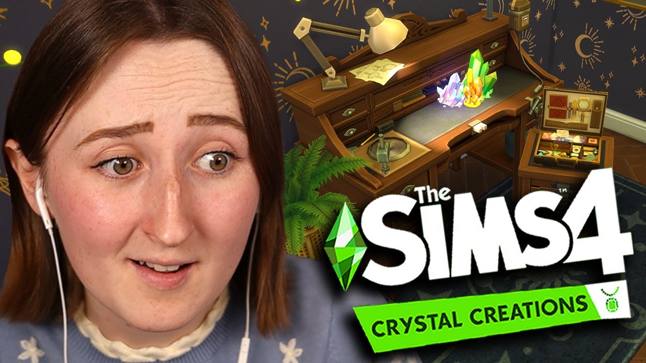 building with crystal creations in the sims!