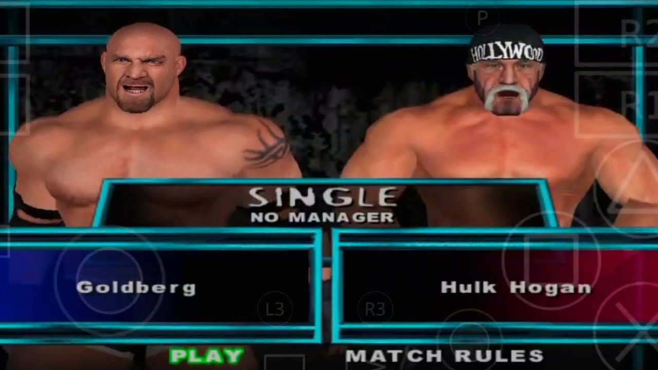 wwe hulk hogan vs Goldberg SmackDownpain ultimate edition aethersx2 mobile 