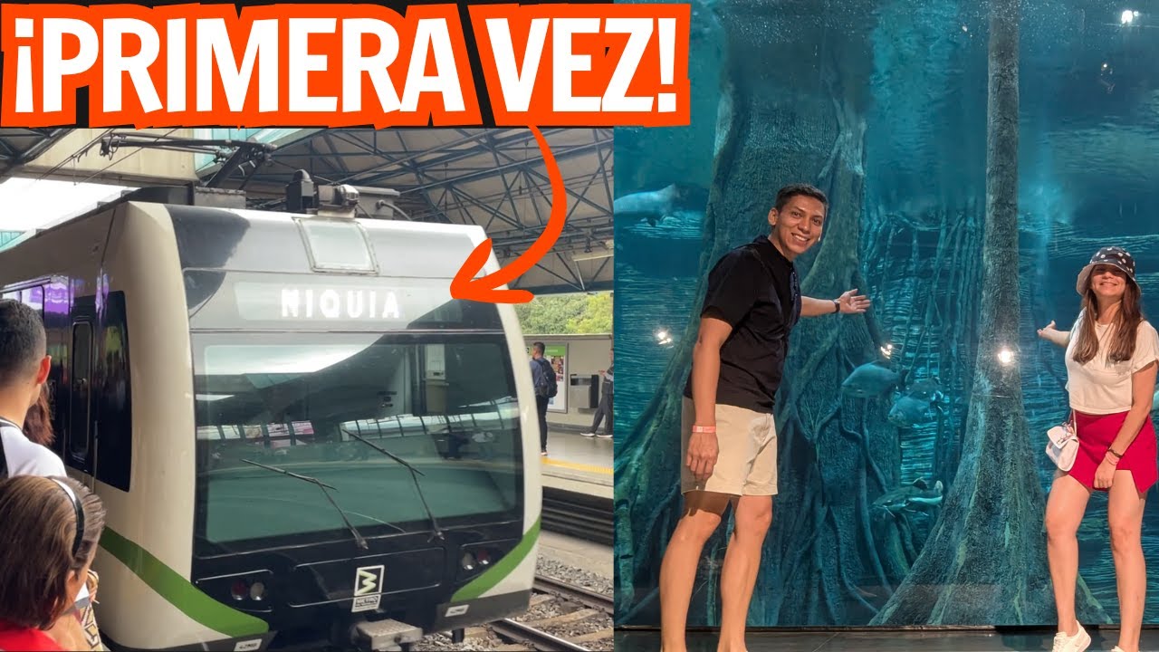 Nos subimos al METRO por primera vez 🚇 | Parque Explora y acuarios en Medellín 🇨🇴