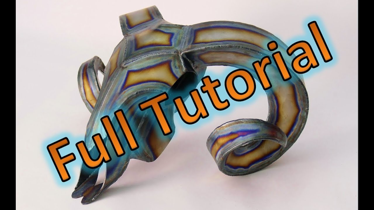 How to - welded metal sculpture - Ram Skull - Full Tutorial